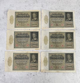 German 10000 Mark Notes
