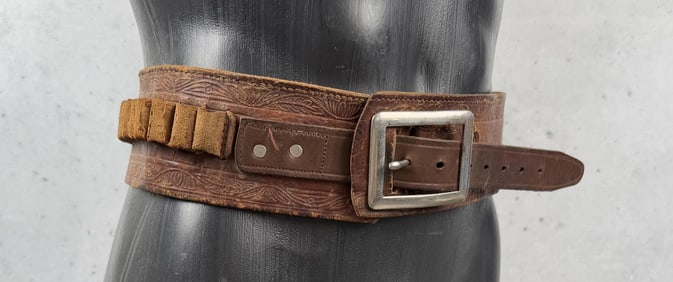 Antique Cowboy Money Belt Gunfighter Belt