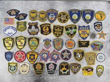 Collection of American Police Department Patches