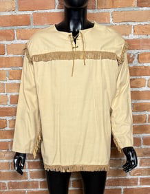 Vintage Fringe Canvas Mountain Man Shirt