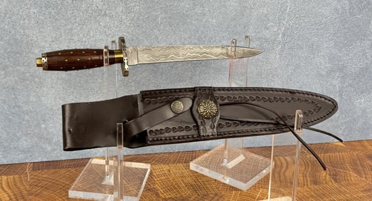 Damascus Bowie Knife