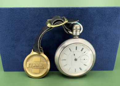 Waltham Wm Ellery Coin Silver Pocket Watch