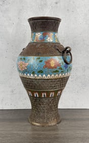 Chinese Qing Dynasty Cloisonne Vase