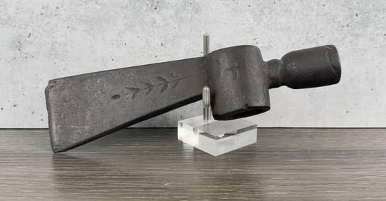 Cast Iron Native American Indian Peace Pipe Head