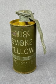 Vietnam War Yellow M18 Smoke Grenade