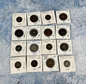 Collection Of French Indochina Vietnam Coins
