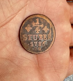 1786 German States Julich Berg 1/4 Stuber