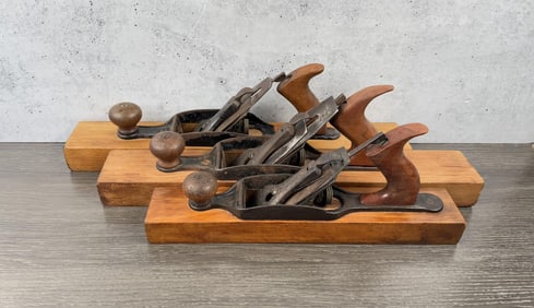 Collection of Stanley Wood Block Planes