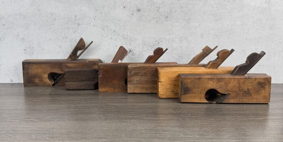 Collection of Wood Rabbet Planes