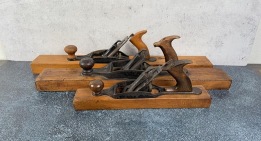 Collection of Stanley Wood Block Planes