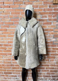 WW2 German Army Cold Weather Sheepskin Overcoat