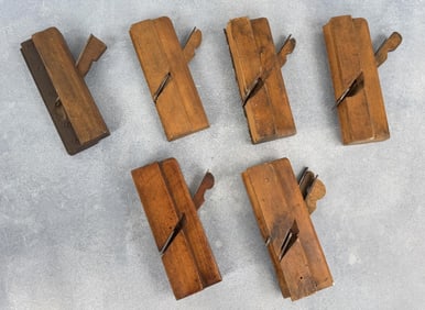 Collection of Wood Rabbet Planes