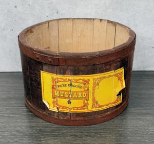 Pure Ground Mustard Wood Packing Crate
