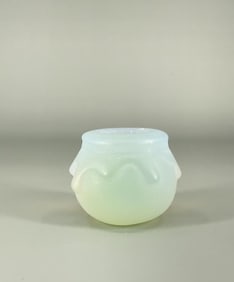 Carved Opalite Moontstone Witch Cauldron