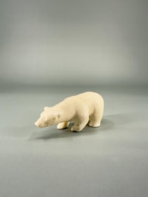 Alaskan Inuit Eskimo Carved Polar Bear