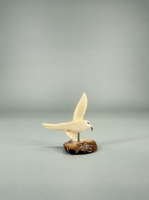 Alaskan Inuit Eskimo Carved Seagull