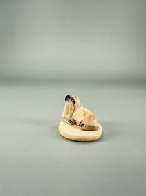 Alaskan Inuit Eskimo Carved Walrus