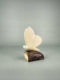Alaskan Inuit Eskimo Carved Butterfly