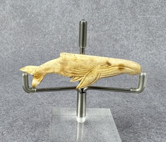 Alaskan Inuit Eskimo Carved Whale