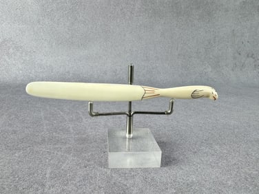 Alaskan Inuit Eskimo Carved Seal Letter Opener