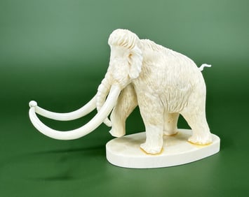 Leonard Savage Alaskan Inuit Eskimo Carved Mammoth