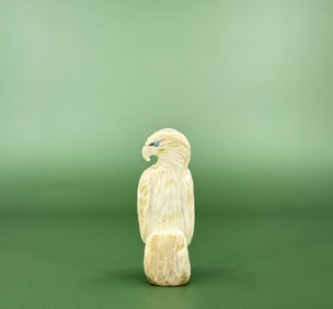 Zuni Indian Carved Antler Eagle Fetish
