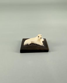 Alaskan Inuit Eskimo Carved Seal