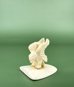 Alaskan Inuit Eskimo Carved Eagle