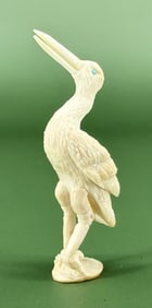 Zuni Indian Florentine Martinez Carved Crane
