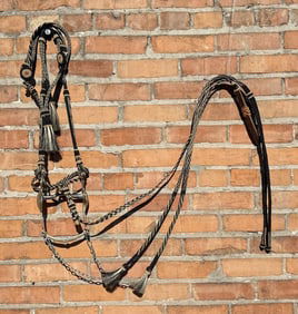 Montana Deer Lodge Prison Hitched Horsehair Bridle