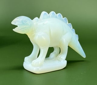Carved Opalite Moontstone Dinosaur
