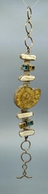 Sterling Silver Fossil Ammonite Bracelet