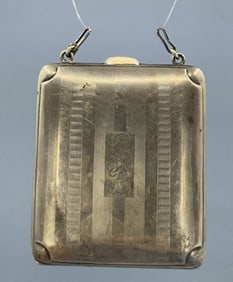 Art Deco Sterling Silver Compact Purse