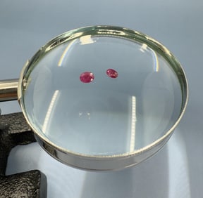 Faceted Ruby Gemstones