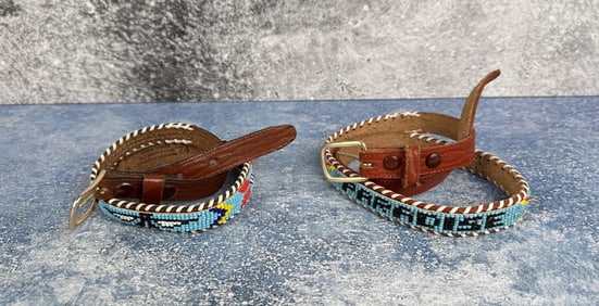 Beaded Native American Indian Belts