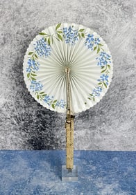 Victorian Folding Painted Fan