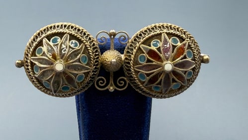 David Andersen Sterling Silver Norwegian Brooch