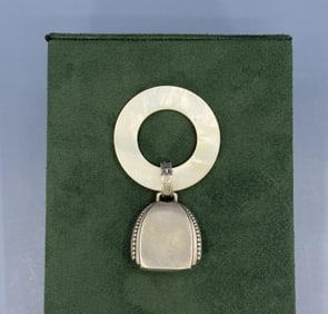 Sterling Silver Baby Teething Rattle Ring