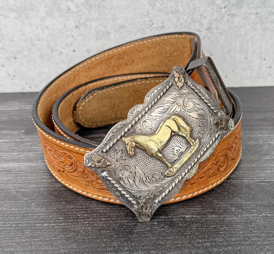 Keystone Brothers 14K & Sterling Belt Buckle (1 of 7)