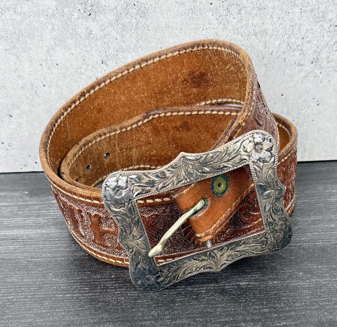 Visalia Stock Cattle Co Sterling Belt Buckle (1 of 8)