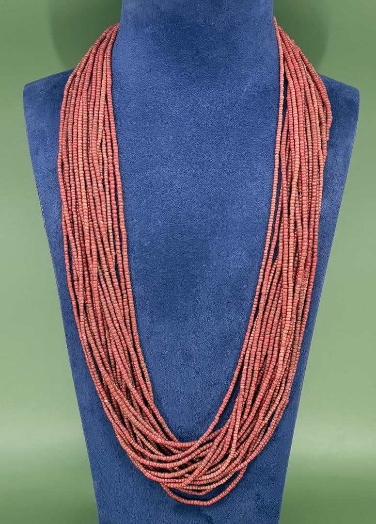 Venetian White Heart Native American Trade Beads (1 of 3)