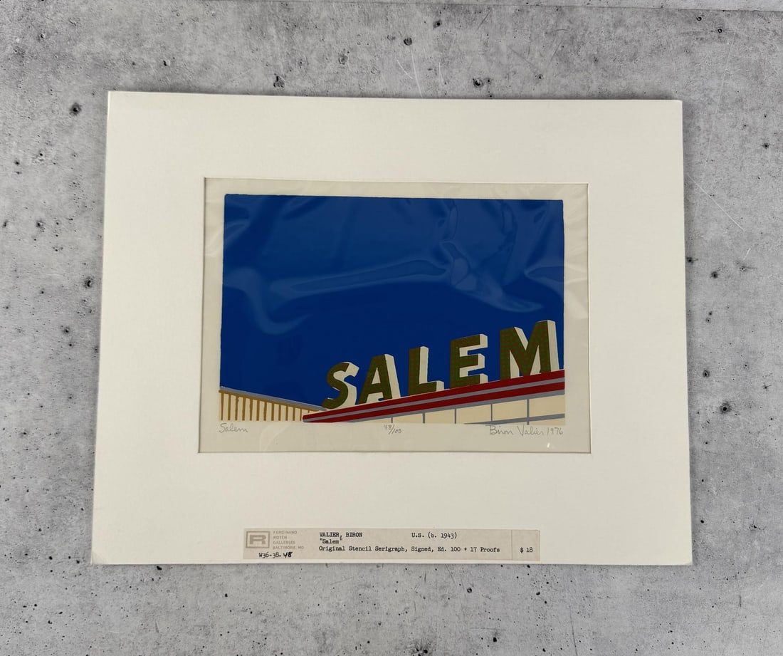 Biron Valier Salem Serigraph Print (1 of 5)