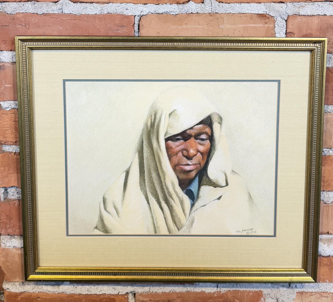 Hal English Man of Taos Pastel Drawing (1 of 4)