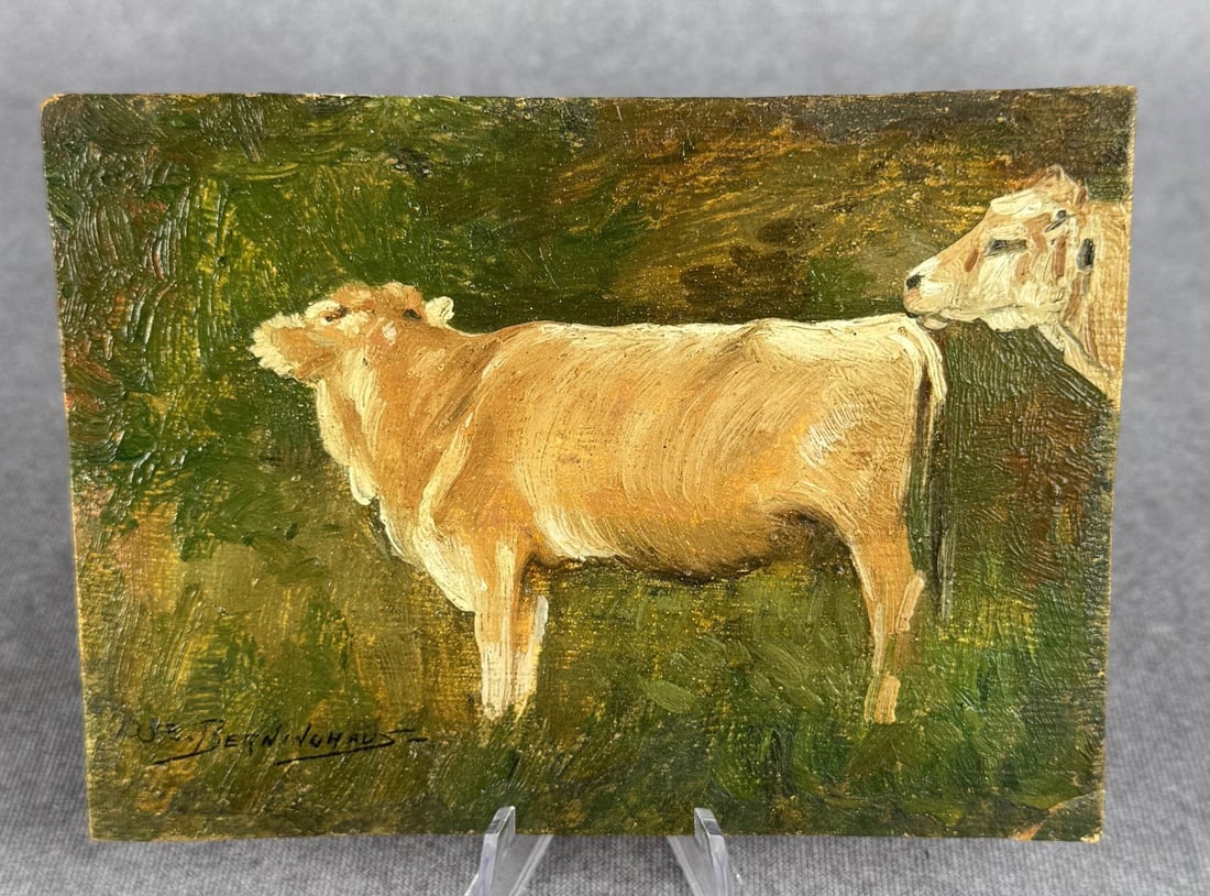 Oscar Berninghaus Taos Cattle Oil Painting (1 of 6)