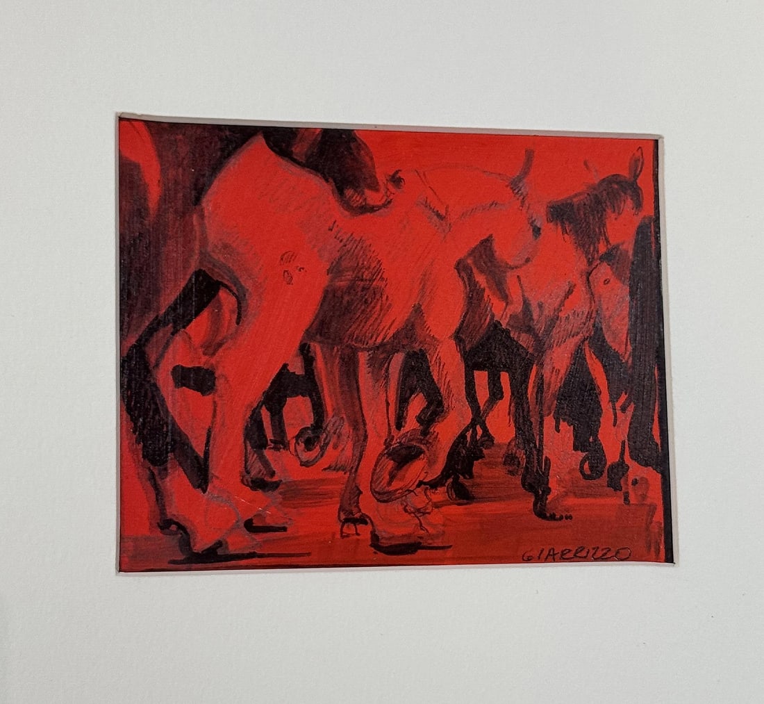 John Giarrizo Red Desert Fires Painting (1 of 5)