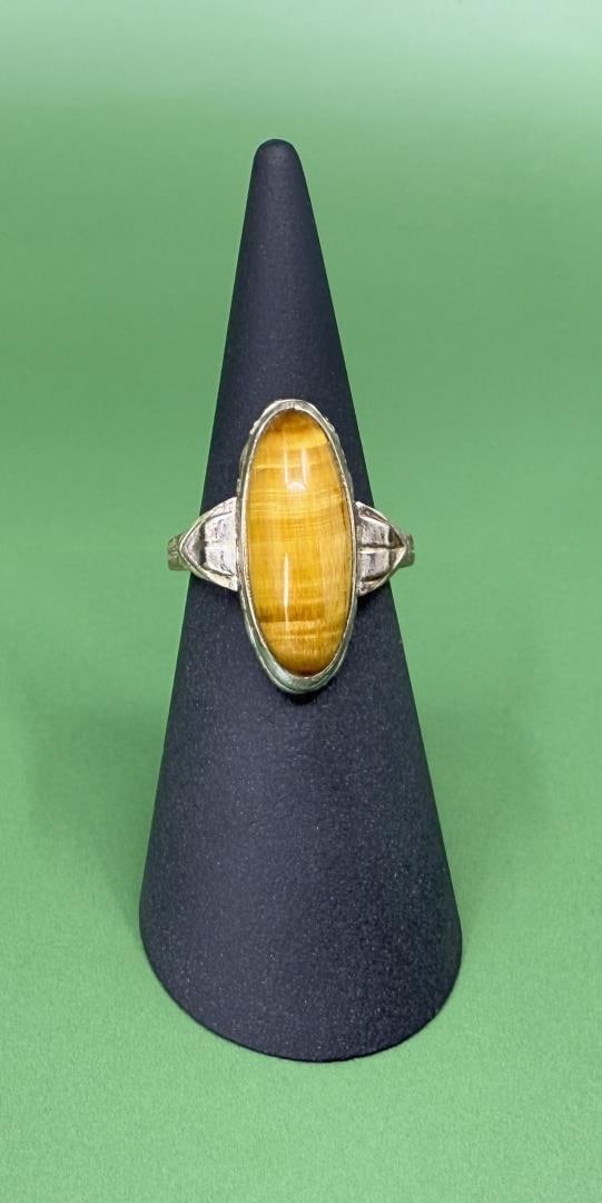 Sterling Silver Tiger Eye Ring (1 of 4)