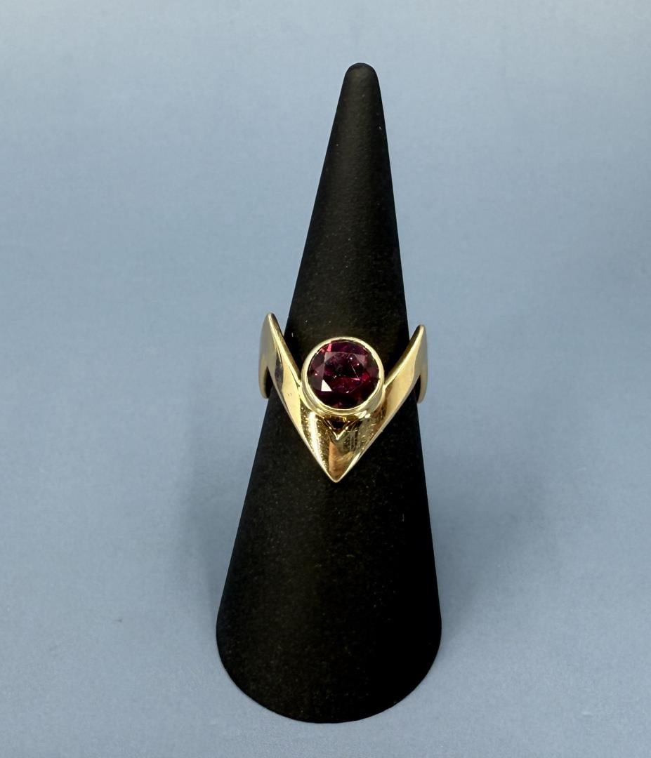 14k Gold Montana Garnet Ring (1 of 4)