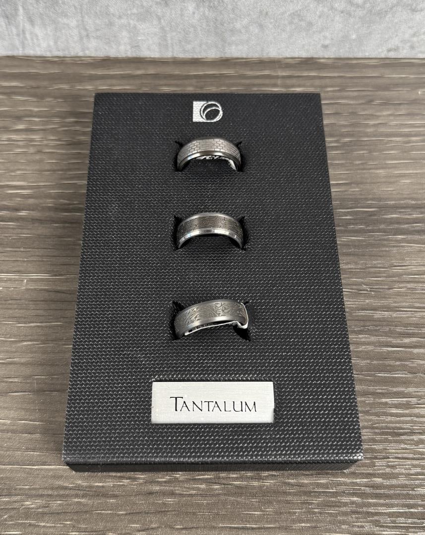 Benchmark Tantalum Wedding Ring Bands: Nice grouping.