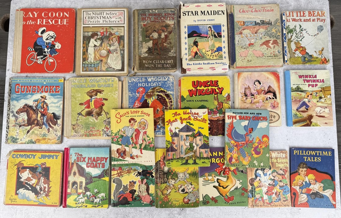 Collection Of Antique Children's Books: Nice grouping