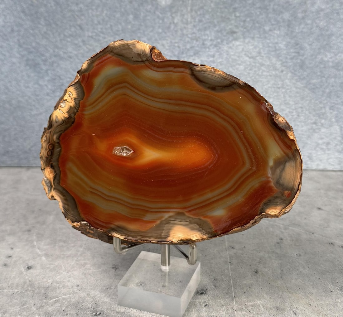 Large Polished Laguna Agate Paperweight (1 of 4)